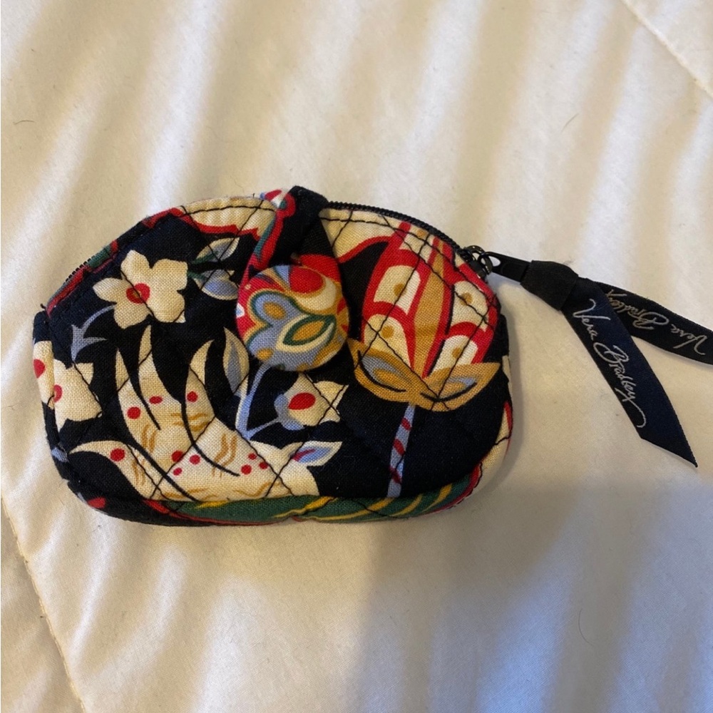 Vera Bradley Black Coin Pouch